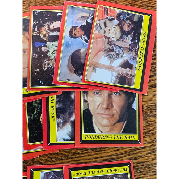 Vintage 1983 Topps Star Wars Return of the Jedi Red Border Trading Cards Lot 24 - Picture 6 of 6